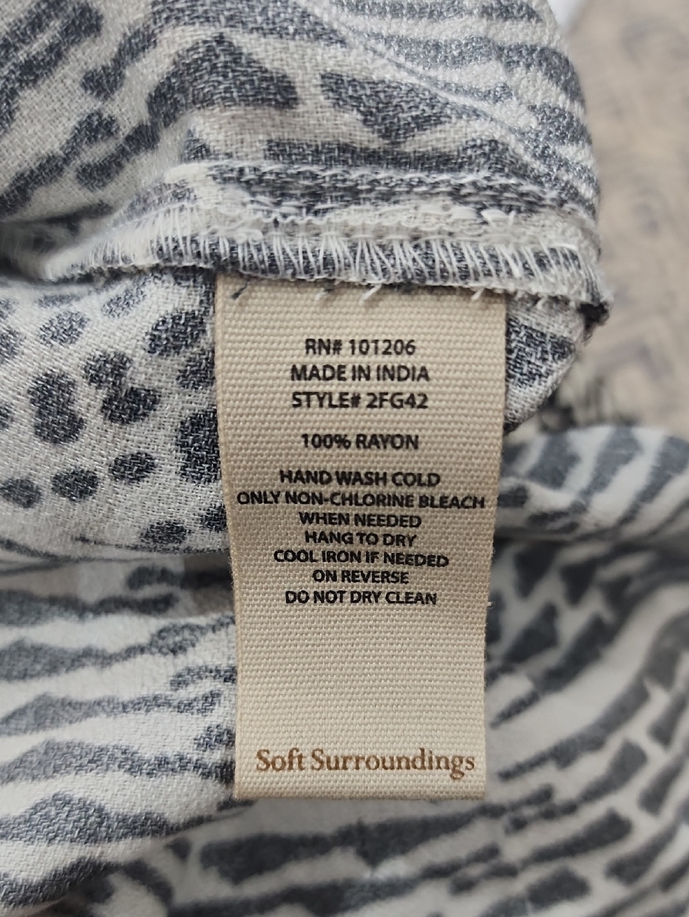 Soft Surroundings Raven Boho Beachy Dress New With Tags - Picture 11 of 11